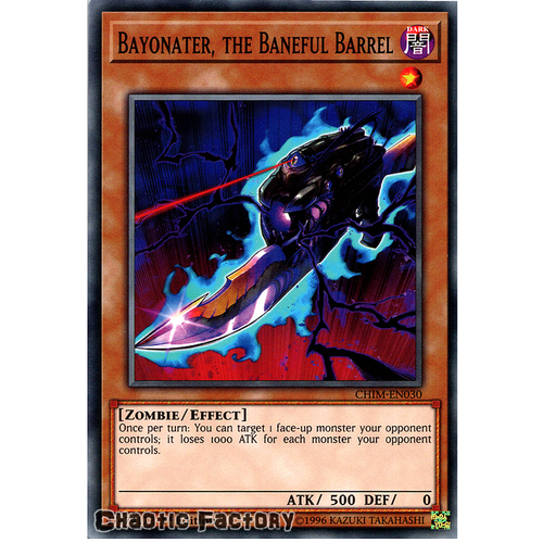 CHIM-EN030 Bayonater, the Baneful Barrel Common 1st Edition NM