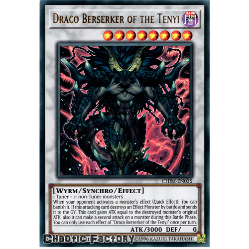CHIM-EN035 Draco Berserker of the Tenyi Ultra Rare Unlimited Edition NM