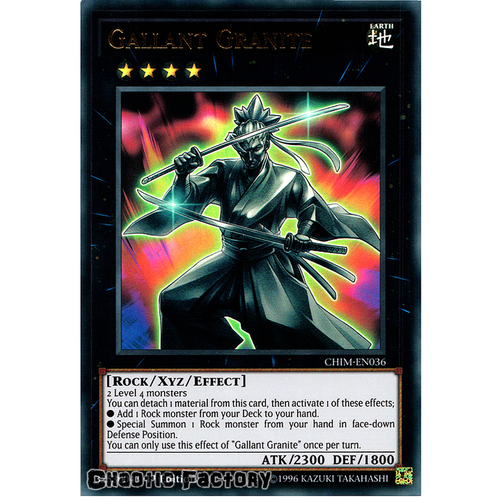 CHIM-EN036 Gallant Granite Ultra Rare 1st Edition NM