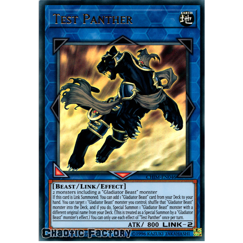 CHIM-EN046 Test Panther Ultra Rare Unlimited Edition NM