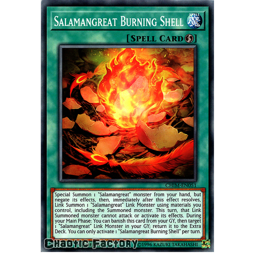 CHIM-EN051 Salamangreat Burning Shell Common 1st Edition NM
