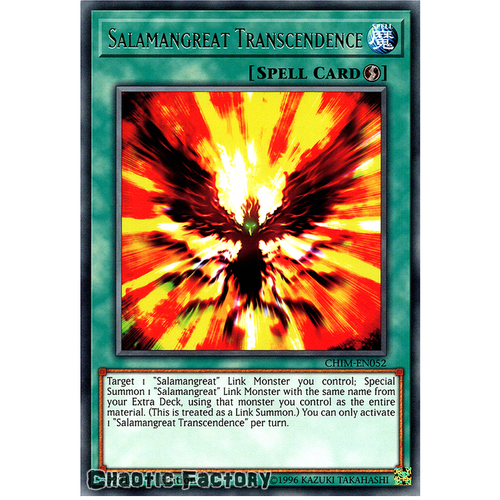 CHIM-EN052 Salamangreat Transcendence Rare 1st Edition NM
