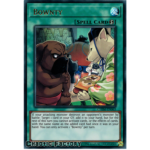 CHIM-EN063 Bownty Ultra Rare 1st Edition NM