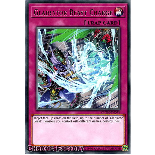 CHIM-EN071 Gladiator Beast Charge Rare 1st Edition NM