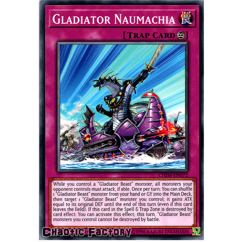 CHIM-EN072 Gladiator Naumachia Common 1st Edition NM