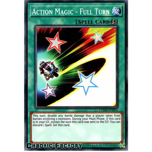 CHIM-EN093 Action Magic - Full Turn Common 1st Edition NM