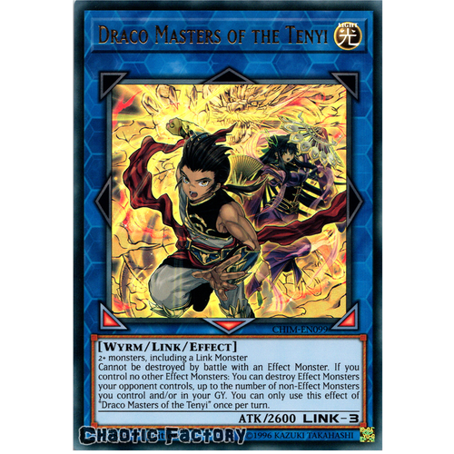 CHIM-EN099 Draco Masters of the Tenyi Ultra Rare Unlimited Edition NM