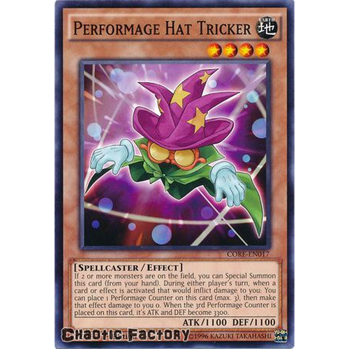 Performage Hat Tricker - CORE-EN017 - Common 1st Edition NM