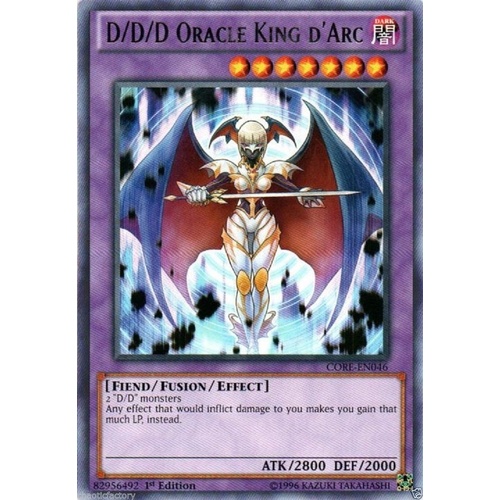 D/D/D Oracle King d'Arc - CORE-EN046 - Rare 1st Edition NM