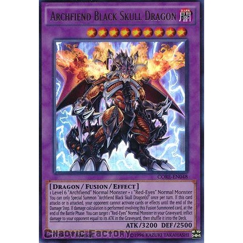 CORE-EN048 Archfiend Black Skull Dragon Ultra 1st Edition NM