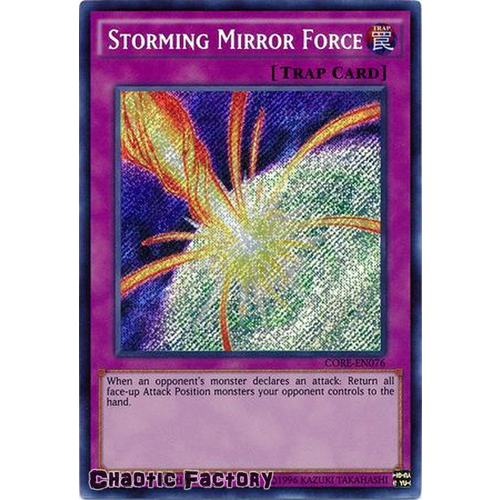 Storming Mirror Force - CORE-EN076 - Secret Rare 1st Edition NM