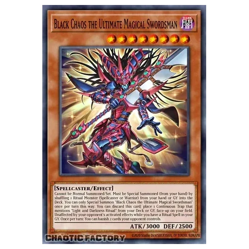 CORI-EN001 Black Chaos Secret Rare 1st Edition NM