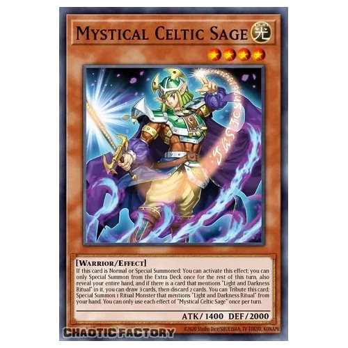 CORI-EN003 Celtic Mystic Super Rare 1st Edition NM