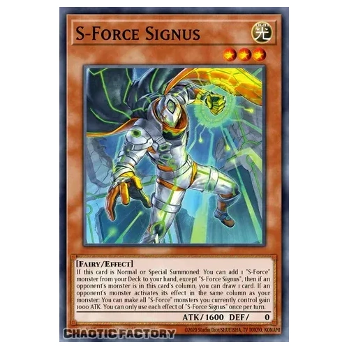 CORI-EN020 S-Force Signify Common 1st Edition NM