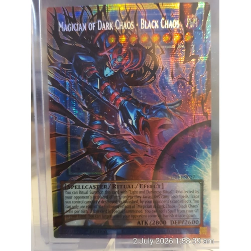 CORI-EN027 Magician of Dark Chaos - Black Chaos EXTENDED ART Starlight Rare 1st Edition NM