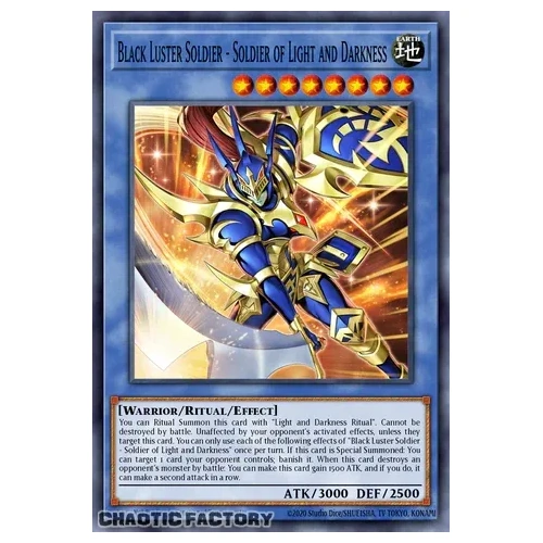 CORI-EN028 Black Luster Soldier - Soldier of Light and Darkness Secret Rare 1st Edition NM