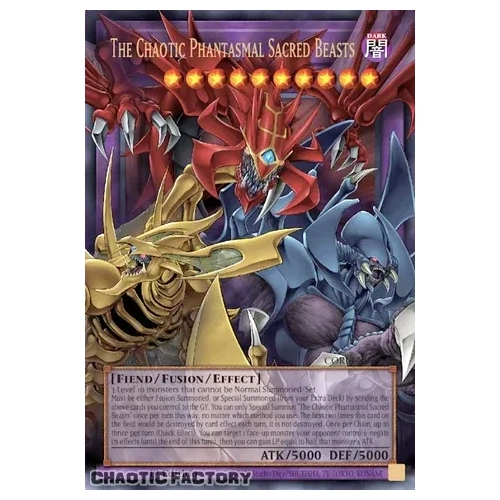 CORI-EN029 The Chaotic Phantasmal Sacred Beasts EXTENDED ART Ultra Rare 1st Edition NM