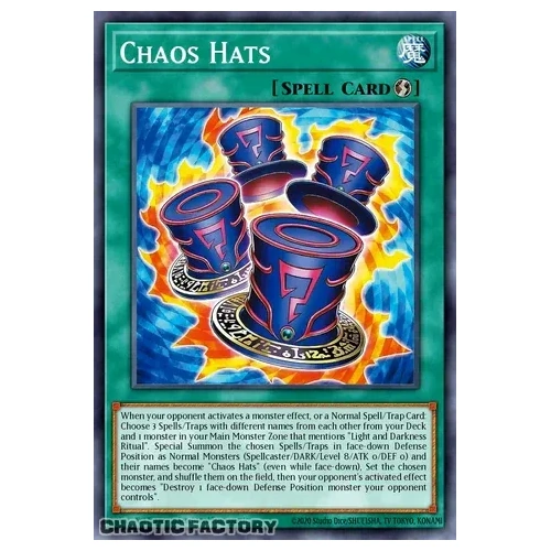 CORI-EN046 Chaos Magical Hats Super Rare 1st Edition NM