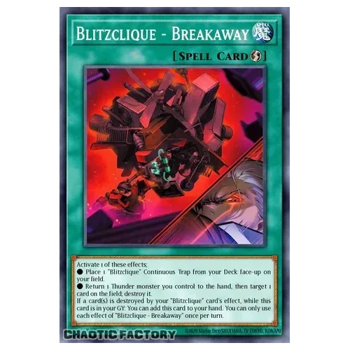 CORI-EN051 Blitzclique - Breakaway Super Rare 1st Edition NM