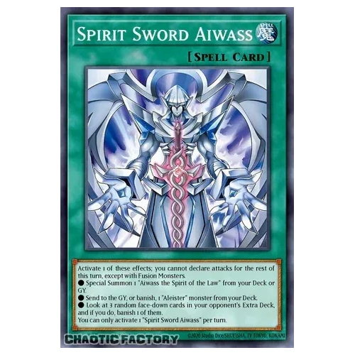 CORI-EN054 Sacred Spirit Sword Aiwass Common 1st Edition NM