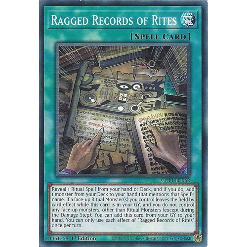 CORI-EN062 Ragged Records of Rites Super Rare 1st Edition NM