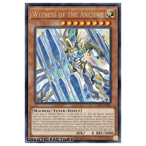 CORI-EN081 Witness of the Ancient Ultra Rare 1st Edition NM