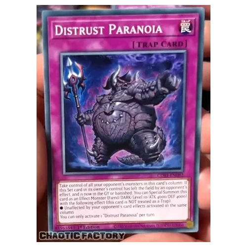 CORI-EN082 Distrust Paranoia Common 1st Edition NM