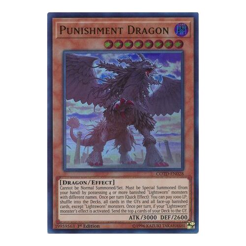 COTD-EN028 Punishment Dragon Ultra Rare 1st Edition NM