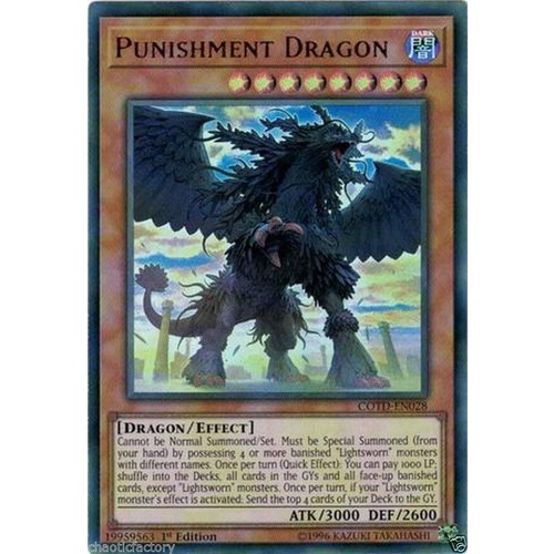 COTD-EN028 Punishment Dragon Ultra Rare 1st Edition NM