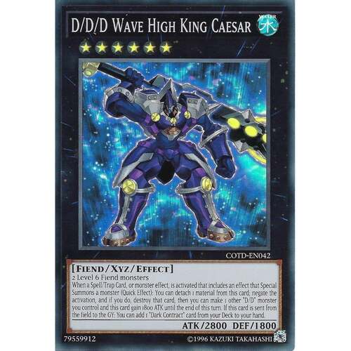 COTD-EN042 D/D/D Wave High King Caesar Super Rare UNL Edition NM