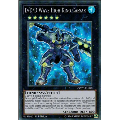 COTD-EN042 D/D/D Wave High King Caesar Super Rare 1st Edition NM