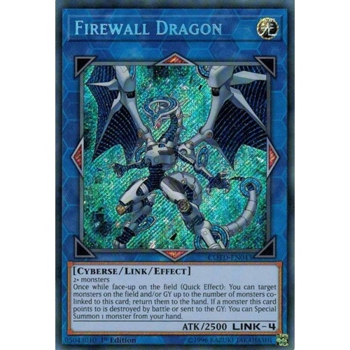 Firewall Dragon - COTD-EN043 - Secret Rare - 1st Edition Mint