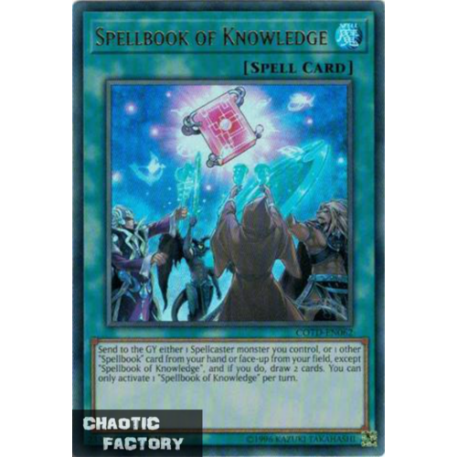 Spellbook of Knowledge COTD-EN062 Ultra Rare UNLIMITED Edition NM