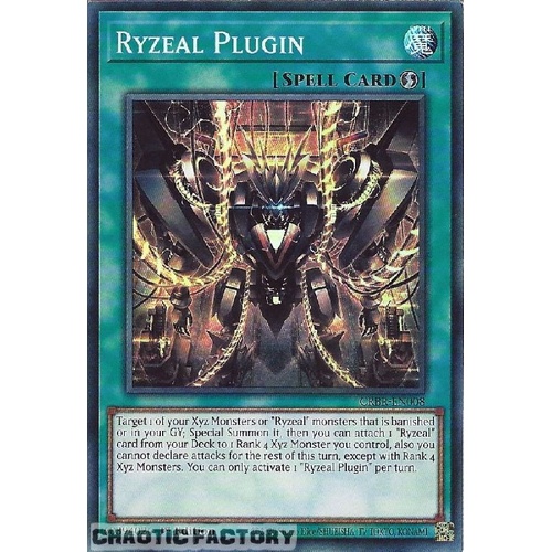 CRBR-EN008 Ryzeal Plugin Super Rare 1st Edition NM