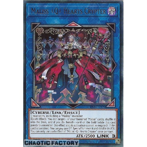 CRBR-EN020 Maliss Q Hearts Crypter Ultra Rare 1st Edition NM