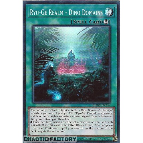 CRBR-EN037 Ryu-Ge Realms - Dino Domains Super Rare 1st Edition NM