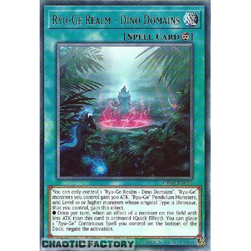 CRBR-EN037 Ryu-Ge Realms - Dino Domains Rare 1st Edition NM