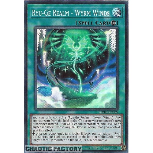 CRBR-EN039 Ryu-Ge Realms - Wyrm Winds Super Rare 1st Edition NM