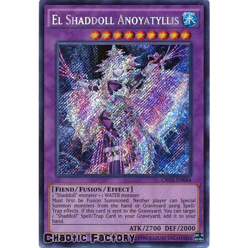 El Shaddoll Anoyatyllis - CROS-EN044 - Secret Rare 1st Edition NM
