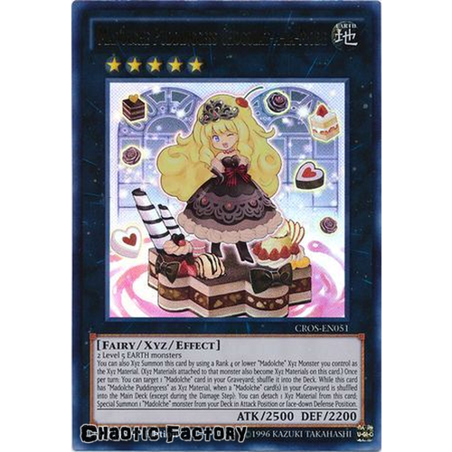 Madolche Puddingcess Chocolat-a-la-Mode - CROS-EN051 - Ultra Rare 1st Edition NM