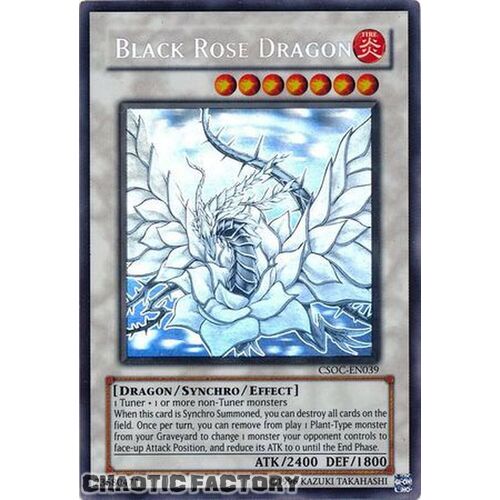 Black Rose Dragon - CSOC-EN039 - Ghost Rare Unlimited NM