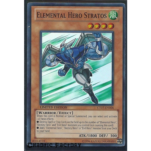 Elemental Hero Stratos - CT07-EN006 - Super Rare NM