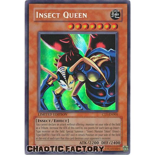 Insect Queen - CT1-EN005 - Misprint (Secret Rare Name / Super Rare Picture) LP
