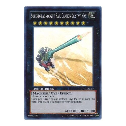 Superdreadnought Rail Cannon Gustav Max - CT10-EN007 - Super Rare nm