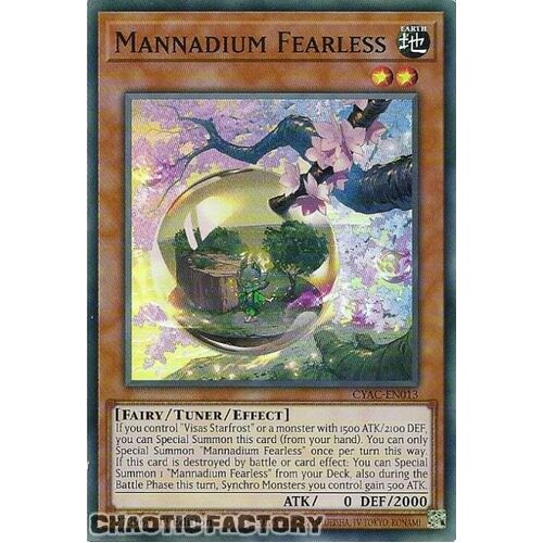 CYAC-EN013 Mannadium Fearless Super Rare 1st Edition NM