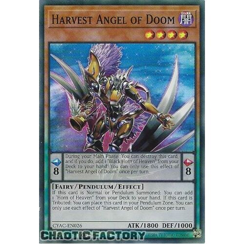 CYAC-EN026 Harvest Angel of Doom Super Rare 1st Edition NM