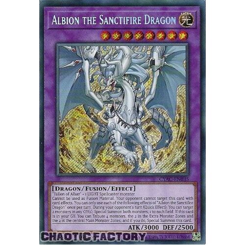 CYAC-EN035 Albion the Sanctifire Dragon Secret Rare 1st Edition NM