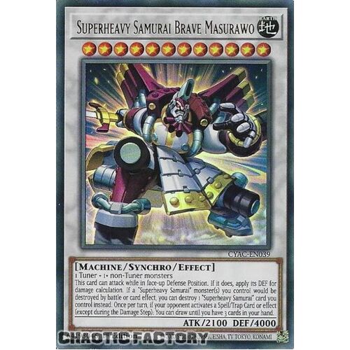 CYAC-EN039 Superheavy Samurai Brave Masurawo Ultra Rare 1st Edition NM