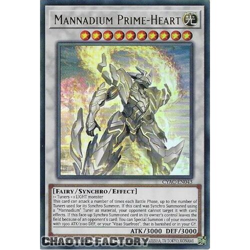 CYAC-EN043 Mannadium Prime-Heart Ultra Rare 1st Edition NM