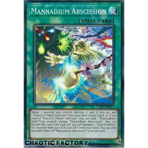 CYAC-EN057 Mannadium Abscission Super Rare 1st Edition NM